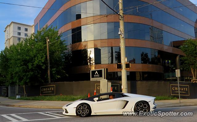 Lamborghini Aventador spotted in Atlanta, Georgia