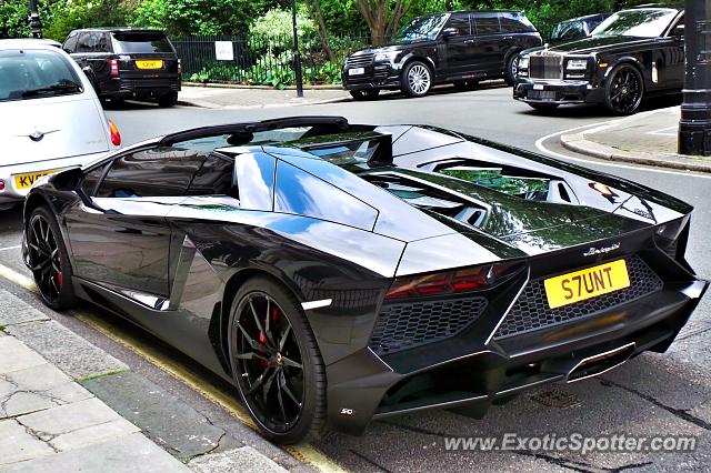 Lamborghini Aventador spotted in London, United Kingdom