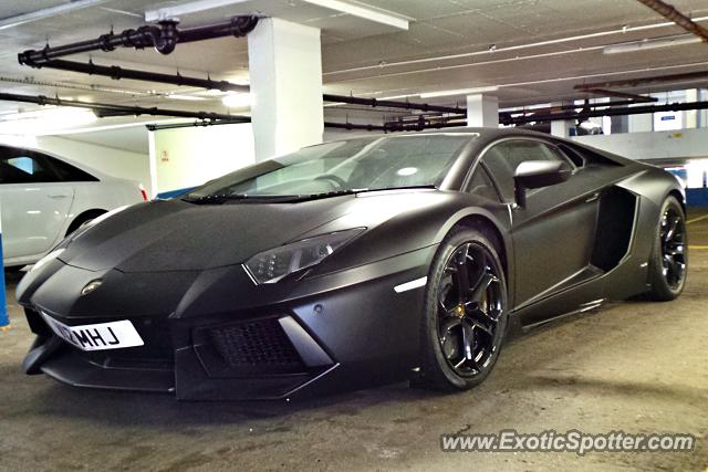 Lamborghini Aventador spotted in London, United Kingdom