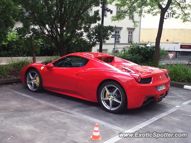 Ferrari 458 Italia spotted in Wiesbaden, Germany