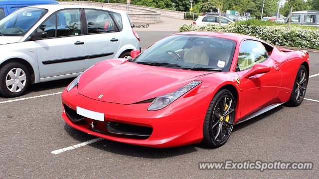 Ferrari 458 Italia spotted in Lisburn, United Kingdom