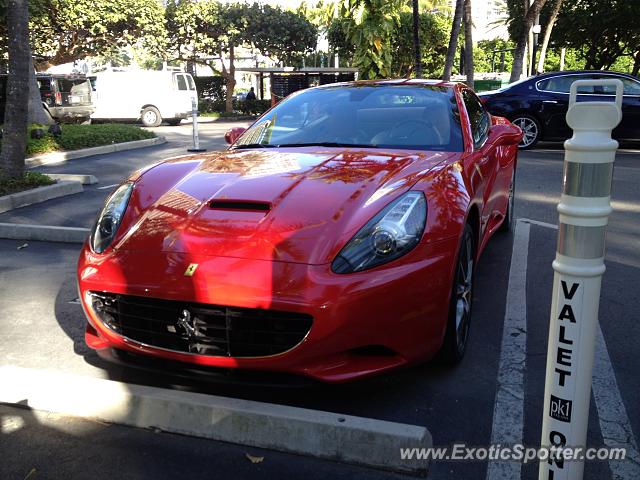 Ferrari California spotted in Bal Harbour, Florida