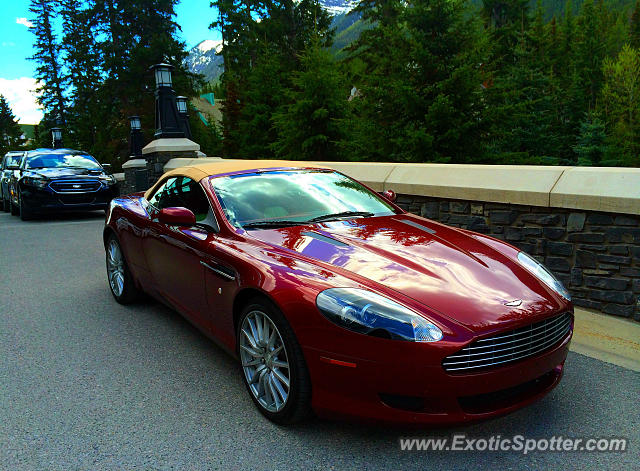 Aston Martin DB9 spotted in Banff, Canada