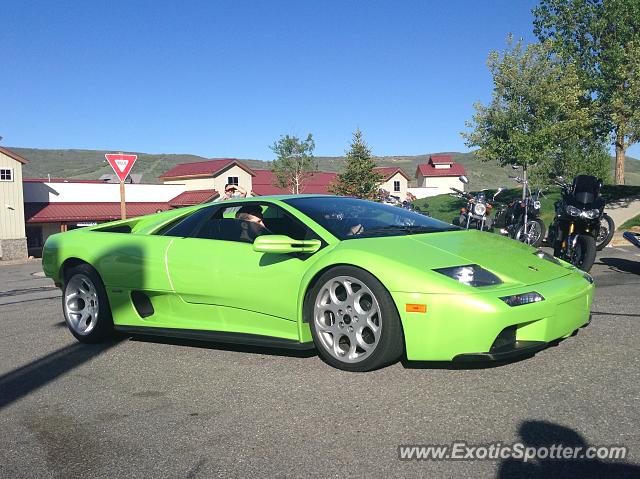 Lamborghini Diablo spotted in Park City, Utah