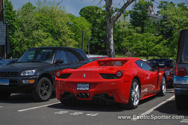 Ferrari 458 Italia spotted in Greenwich, Connecticut