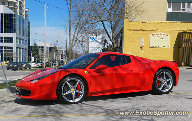 Ferrari 458 Italia spotted in London, Ontario, Canada