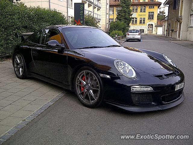 Porsche 911 GT3 spotted in Bienne, Switzerland