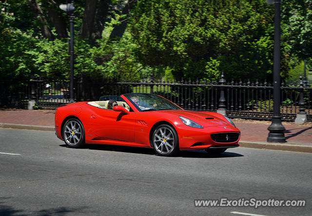 Ferrari California spotted in Boston, Massachusetts