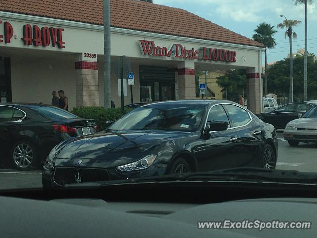 Maserati Ghibli spotted in Fort Lauderdale, Florida