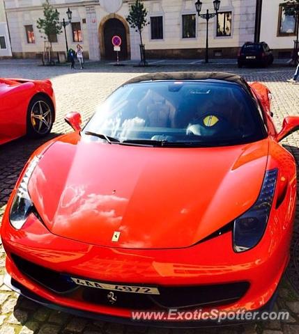 Ferrari 458 Italia spotted in Prague, Czech Republic