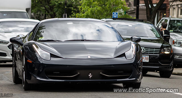 Ferrari 458 Italia spotted in Boston, Massachusetts