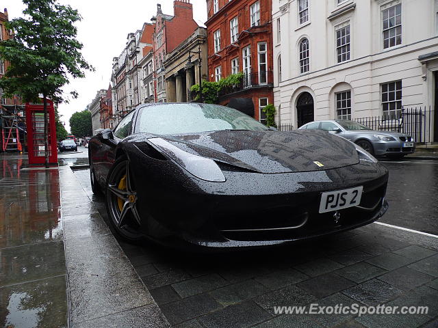 Ferrari 458 Italia spotted in London, United Kingdom