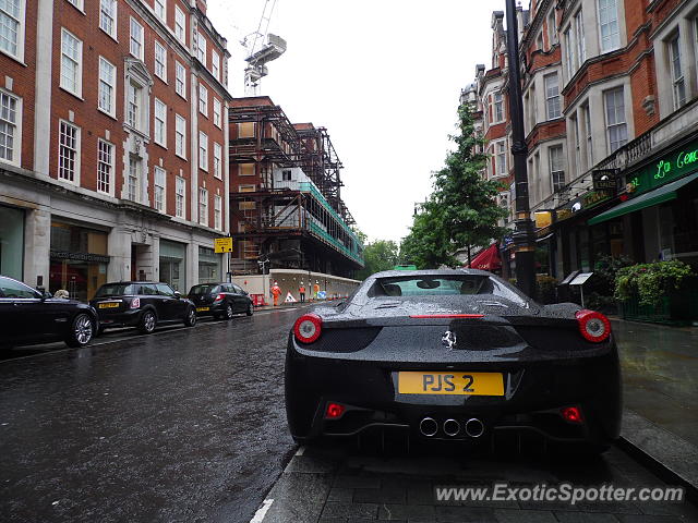 Ferrari 458 Italia spotted in London, United Kingdom