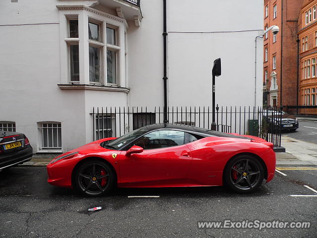 Ferrari 458 Italia spotted in London, United Kingdom