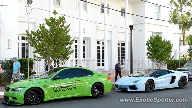 Lamborghini Aventador spotted in Miami, Florida