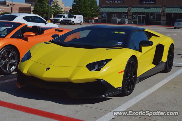 Lamborghini Aventador spotted in Dallas, Texas