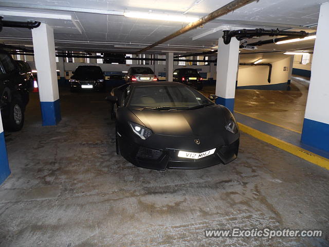 Lamborghini Aventador spotted in London, United Kingdom