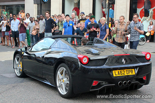 Ferrari 458 Italia spotted in London, United Kingdom