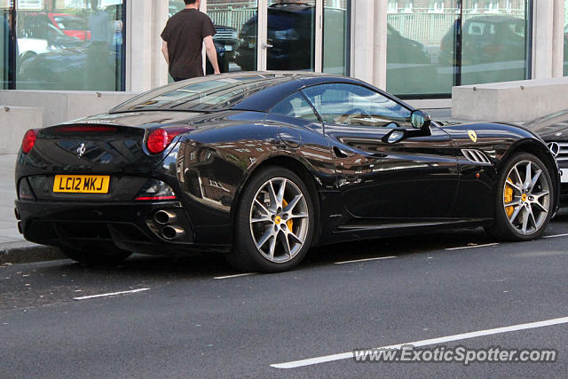 Ferrari California spotted in London, United Kingdom