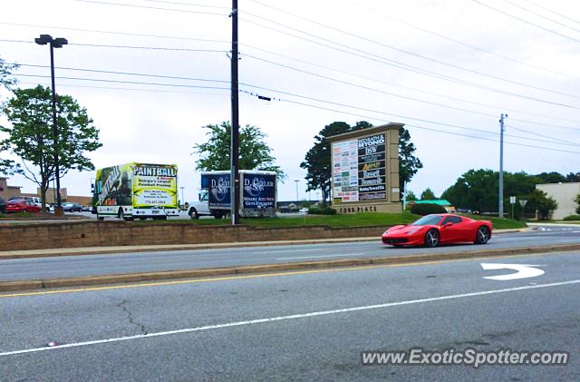 Ferrari 458 Italia spotted in Marietta, Georgia