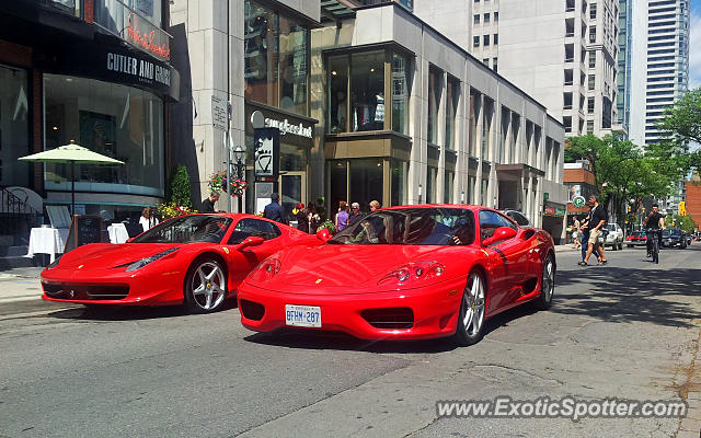 Ferrari 458 Italia spotted in Toronto, Ontario, Canada