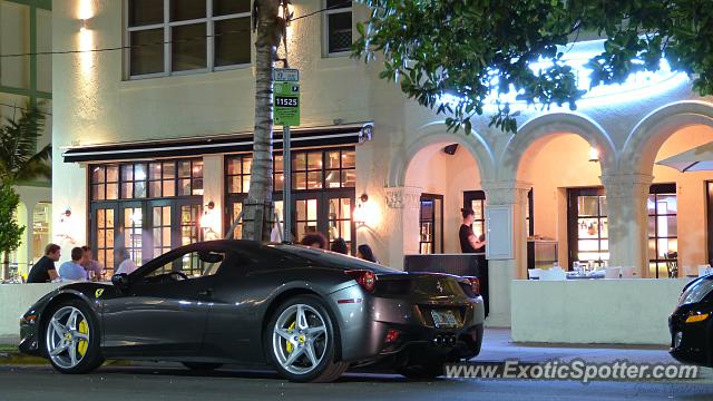 Ferrari 458 Italia spotted in Miami, Florida