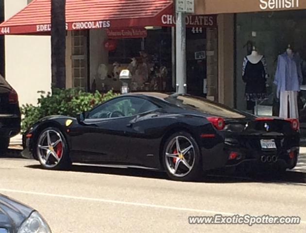 Ferrari 458 Italia spotted in Beverly hills, California