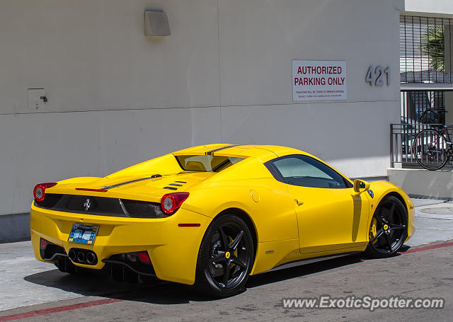 Ferrari 458 Italia spotted in Beverly Hills, California