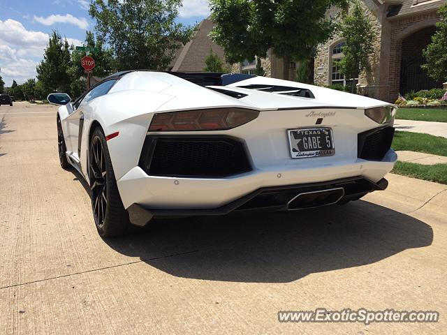 Lamborghini Aventador spotted in Dallas, Texas