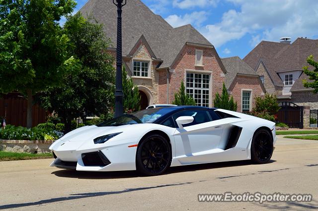 Lamborghini Aventador spotted in Dallas, Texas