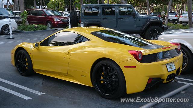 Ferrari 458 Italia spotted in Bal Harbour, Florida