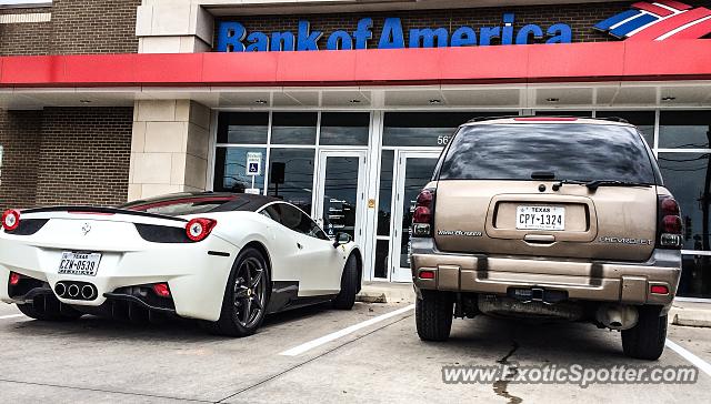 Ferrari 458 Italia spotted in Dallas, Texas