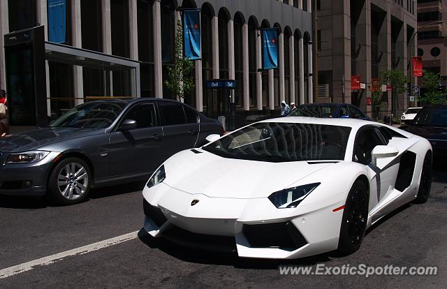 Lamborghini Aventador spotted in Montreal, Canada