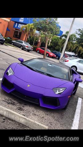 Lamborghini Aventador spotted in Fort Lauderdale, Florida