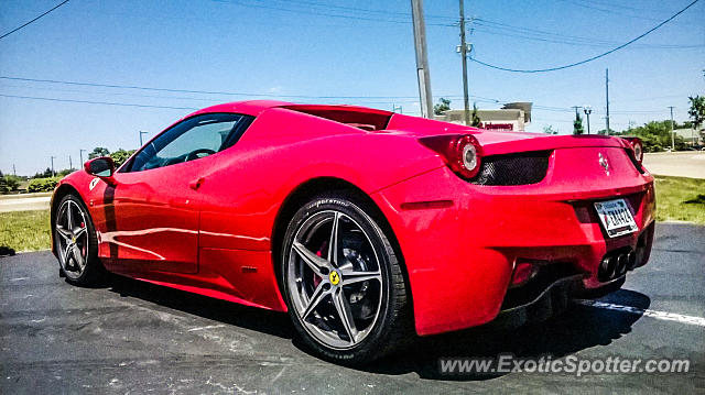 Ferrari 458 Italia spotted in Fishers, Indiana