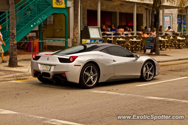 Ferrari 458 Italia spotted in Fort Lauderdale, Florida