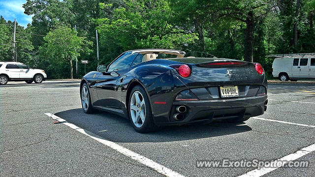 Ferrari California spotted in Closter, New Jersey