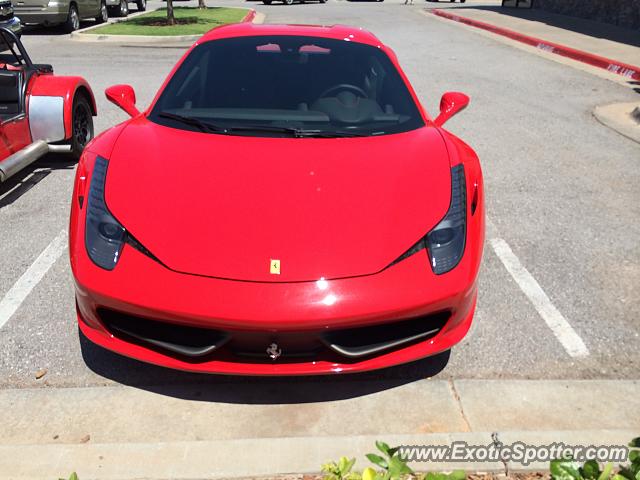 Ferrari 458 Italia spotted in Oklahoma City, Oklahoma