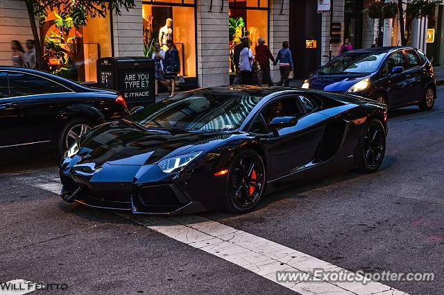 Lamborghini Aventador spotted in Chicago, Illinois