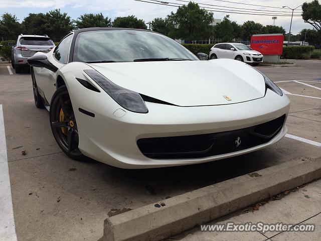 Ferrari 458 Italia spotted in Dallas, Texas