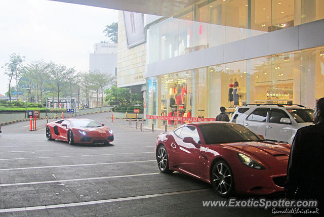 Lamborghini Aventador spotted in Jakarta, Indonesia