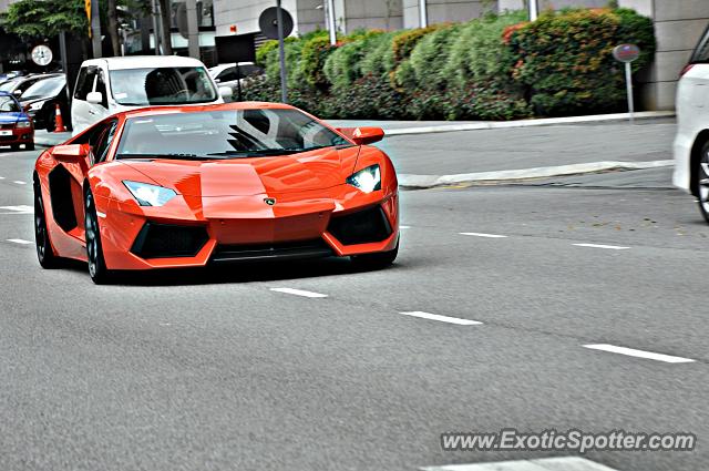 Lamborghini Aventador spotted in Bukit Bintang KL, Malaysia