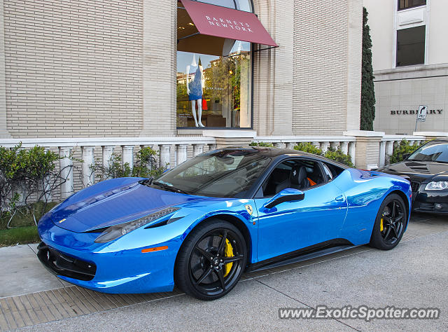 Ferrari 458 Italia spotted in Beverly Hills, California