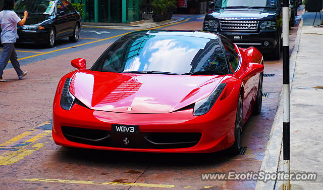 Ferrari 458 Italia spotted in Kuala Lumpur, Malaysia