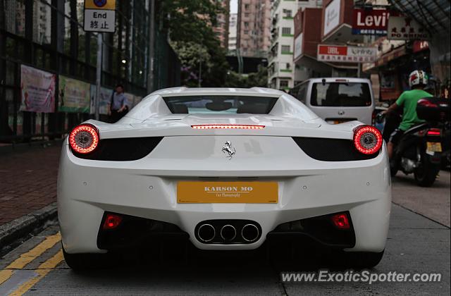 Ferrari 458 Italia spotted in Hong Kong, China