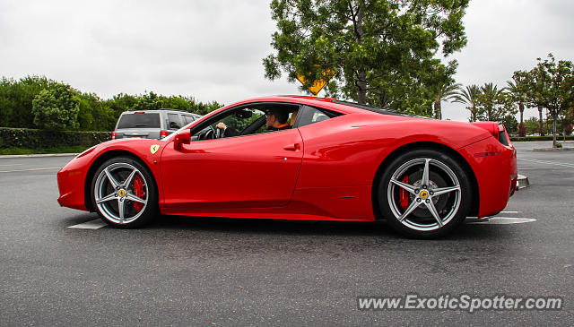 Ferrari 458 Italia spotted in Irvine, California