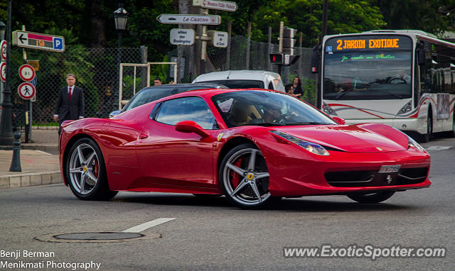 Ferrari 458 Italia spotted in Monte-Carlo, Monaco