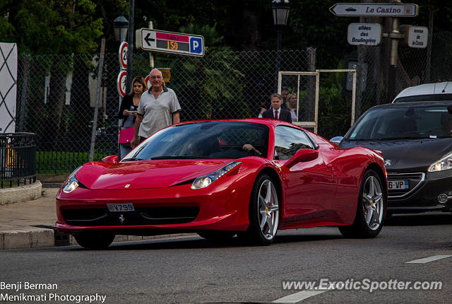 Ferrari 458 Italia spotted in Monte-Carlo, Monaco