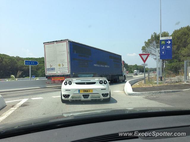 Ferrari F430 spotted in A8, France