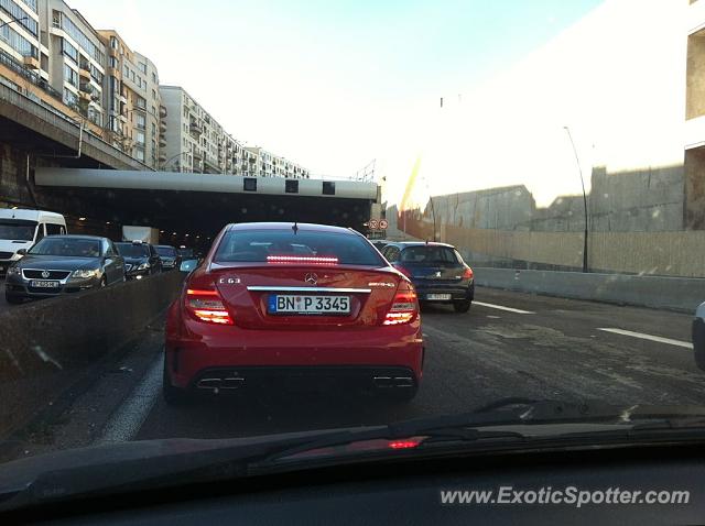 Mercedes C63 AMG Black Series spotted in Paris, France